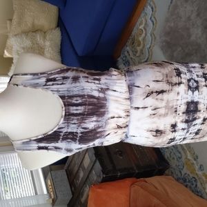Monteau maxi tie dye tank dress s/m